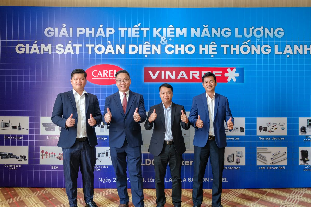Các đại điện Carel và Vinaref tham dự hội thảo